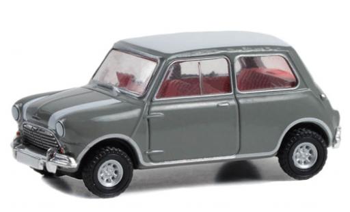 Diecast model cars Mini Cooper S grey/white 1965 1/64 Greenlight