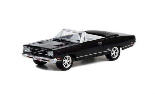 Diecast model cars Plymouth GTX Convertible black 1969 1/64 Greenlight