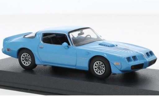 Diecast model cars Pontiac Firebird 1979 Trans Am blue 1/43 Greenlight