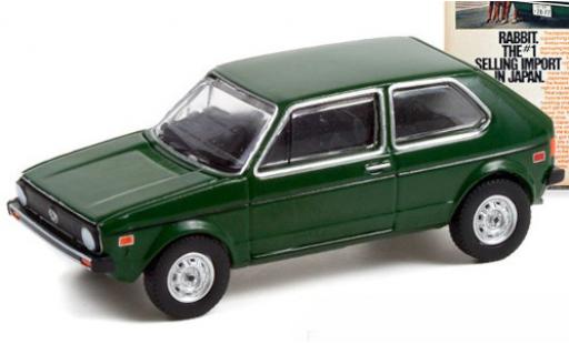 Diecast model cars Volkswagen Golf Base I green 1977 1/64 Greenlight