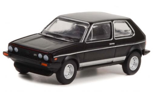 Diecast model cars Volkswagen Golf GTI I black 1983 1/64 Greenlight