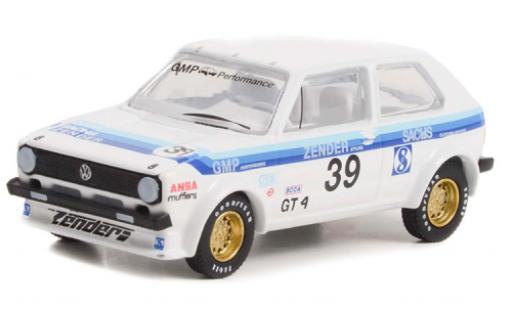 Diecast model cars Volkswagen Golf Base I Rabbit white/D&Atilde;&copy;corer 1975 1/64 Greenlight