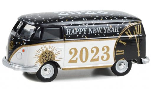 Diecast model cars Volkswagen T1 Base fourgon Happy Nouveau Year 2023 1/64 Greenlight