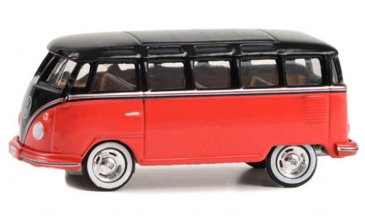 Diecast model cars Volkswagen T1 B Samba bus red/black 1956 1/64 Greenlight