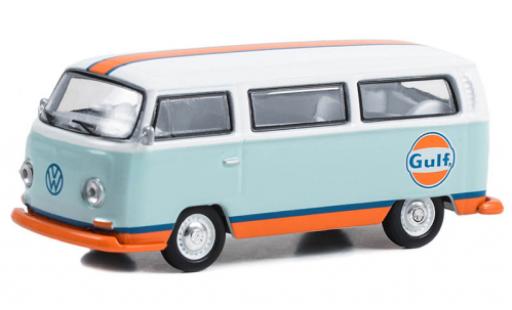 Diecast model cars Volkswagen T2 A bus Gulf 1968 1/64 Greenlight