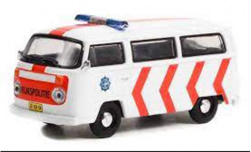 Diecast model cars Volkswagen T2 B Bus Rijkspolitie 1975 1/64 Greenlight