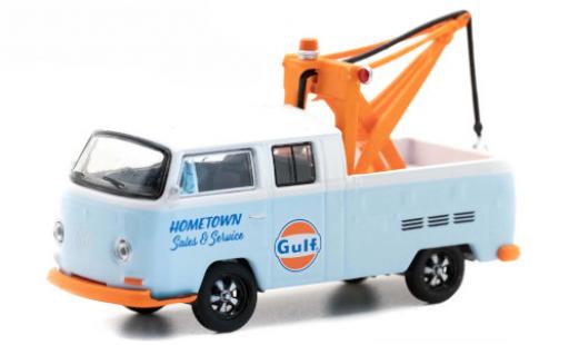 Diecast model cars Volkswagen T2 A Doppelkabine Gulf 1969 1/64 Greenlight