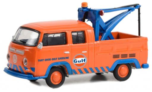 Diecast model cars Volkswagen T2 A Doppelkabine Gulf 1970 1/64 Greenlight