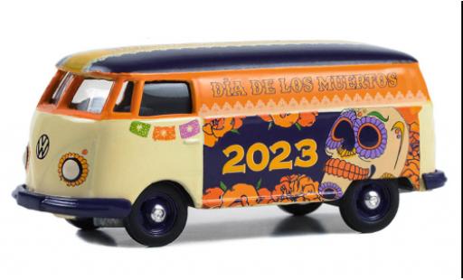 Diecast model cars Volkswagen T2 Base fourgon 2023 - Dia De Los Muertos 1/64 Greenlight