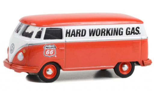 Diecast model cars Volkswagen T2 Base fourgon Hard Working Gas 1/64 Greenlight