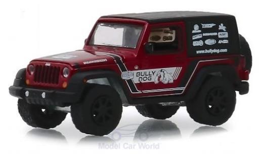 Diecast model cars Jeep Wrangler Base red/Dekor Bully Dog 2012 1/64 Greenlight