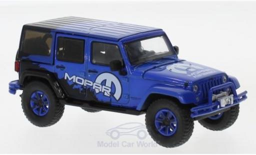 Diecast model cars Jeep Wrangler Limited Unlimited blue 2012 Mopar Off Road Edition 1/43 Greenlight