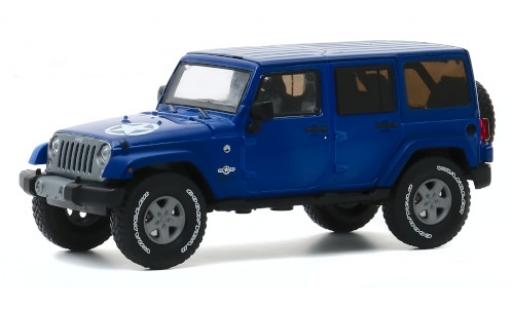 Diecast model cars Jeep Wrangler Limited Unlimited Freedom Edition blue/Dekor 2013 1/43 Greenlight