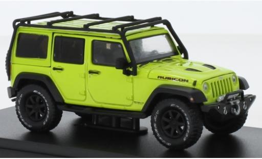 Diecast model cars Jeep Wrangler Rubicon Unlimited green 2016 1/43 Greenlight