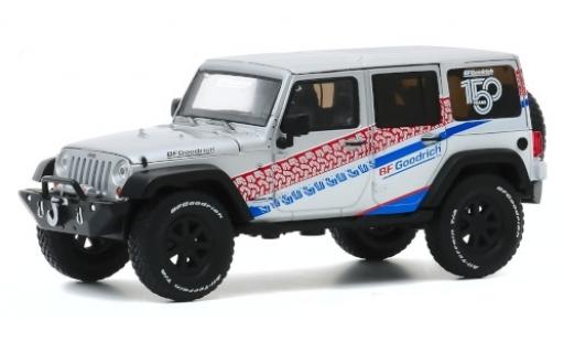 Diecast model cars Jeep Wrangler Limited Unlimited grey/Dekor 150 Years BF Goodrich 2017 1/43 Greenlight