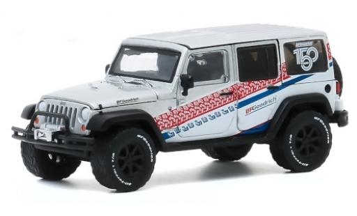 Diecast model cars Jeep Wrangler Limited Unlimited grey/Dekor 2015 150 Years BFGoodrich 1/64 Greenlight