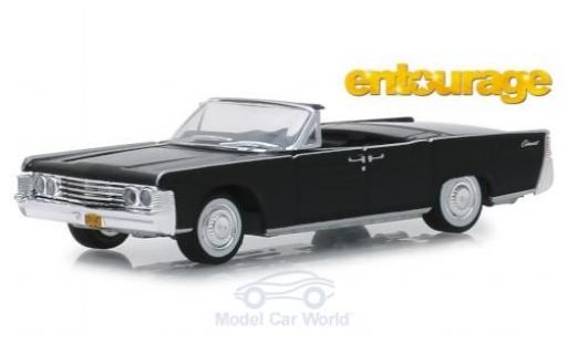 Diecast model cars Lincoln Continental 1965 Convertible black Entourage 1/64 Greenlight