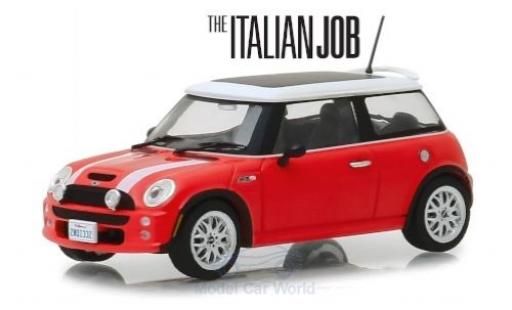 Diecast model cars Mini Cooper S red/white RHD The Italian Job 2003 1/43 Greenlight