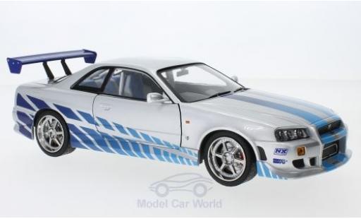 Nissan Skyline 1/18 Greenlight GT-R (BNR34) Fast & Furious 1999