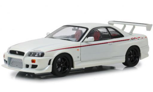 Diecast model cars Nissan Skyline R34 GT-R () Nismo white/Dekor RHD 1999 1/18 Greenlight