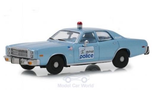 Diecast model cars Plymouth Fury Base Detroit Police 1977 Beverly Hills Cop 1/43 Greenlight