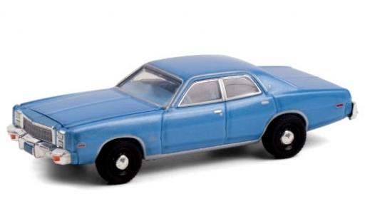 Diecast model cars Plymouth Fury Base metallic blue 1977 Christine (1983) 1/64 Greenlight