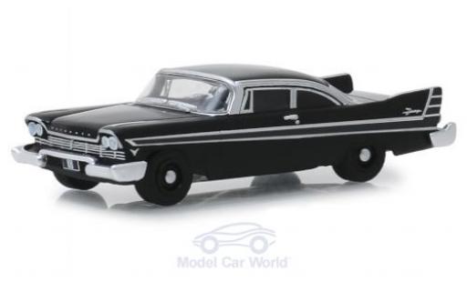 Diecast model cars Plymouth Fury Base black 1957 1/64 Greenlight