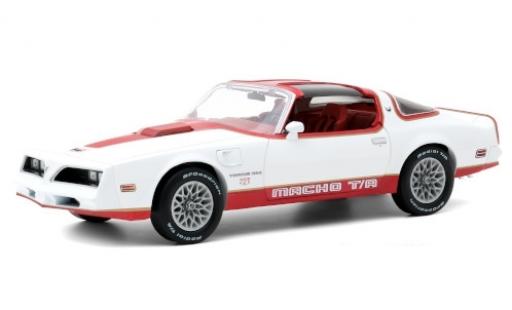 Diecast model cars Pontiac Firebird 1978 Macho Trans Am by Mecham Design white/red 1/18 Greenlight