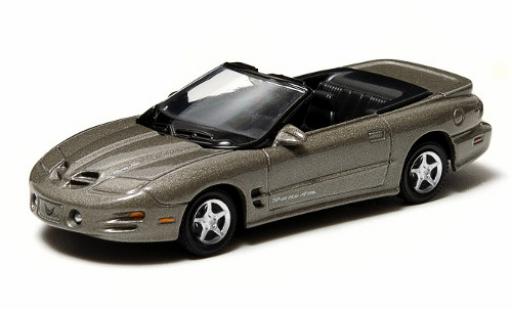 Diecast model cars Pontiac Firebird 1999 T/A Convertible metallic grey sans Vitrine 1/64 Greenlight