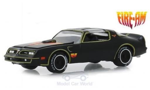 Diecast model cars Pontiac Firebird 1977 T/A Fire AM by VSE black/Dekor 1/64 Greenlight