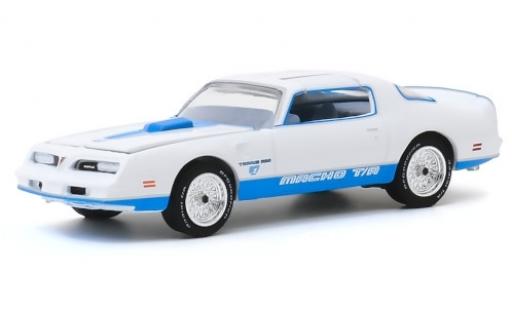 Diecast model cars Pontiac Firebird 1978 Trans Am white/Dekor Macho T/A No.87 1/64 Greenlight
