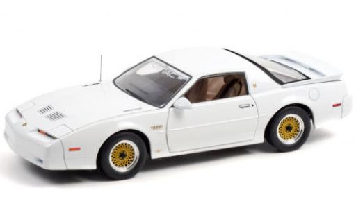 Diecast model cars Pontiac Firebird 1989 Turbo Trans Am white 20th Anniversaire Pilote Car 1/18 Greenlight