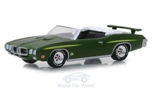 Diecast model cars Pontiac GTO The Judge Convertible metallic green 1970 1/64 Greenlight