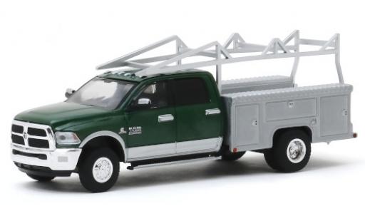 Diecast model cars RAM 3 Laramie 500 metallic green/grey 2018 avec Leitergestell 1/64 Greenlight