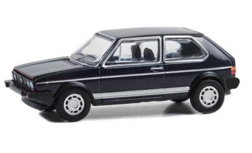 Diecast model cars Volkswagen Golf GTI I metallise blue 1983 1/64 Greenlight