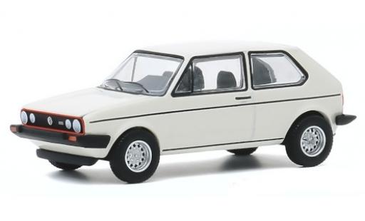 Diecast model cars Volkswagen Golf GTI I white 1980 1/64 Greenlight