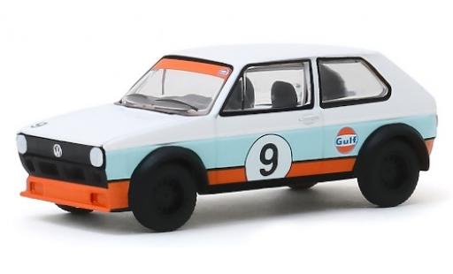 Diecast model cars Volkswagen Golf Base I No.9 Gulf 1974 1/64 Greenlight