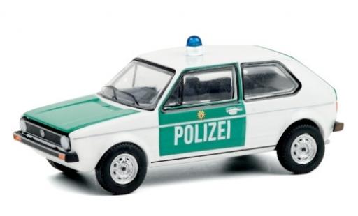Diecast model cars Volkswagen Golf Base I Police Berlin 1974 1/64 Greenlight