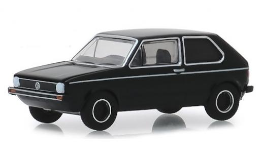 Diecast model cars Volkswagen Golf Base Mk1 black RHD 1976 1/64 Greenlight