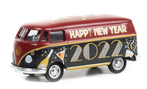 Diecast model cars Volkswagen T1 Base Van Happy New Year 2022 1/64 Greenlight