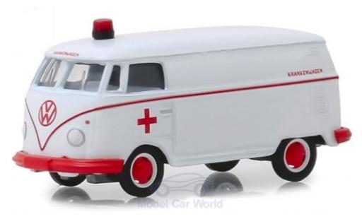 Diecast model cars Volkswagen T1 B Van white/red Krankenwagen 1964 1/64 Greenlight