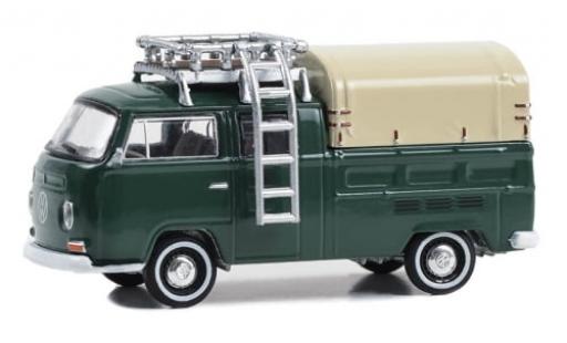 Diecast model cars Volkswagen T2 A Doppelkabine green 1969 1/64 Greenlight
