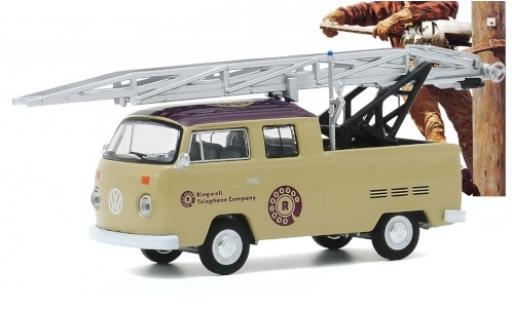 Diecast model cars Volkswagen T2 B Double Cab Ladder Truck Ringwell Telephone Company 1972 1/64 Greenlight