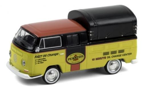 Diecast model cars Volkswagen T2 A Double Cab Pickup Pennzoil 1968 DoKa-plateforme 1/64 Greenlight