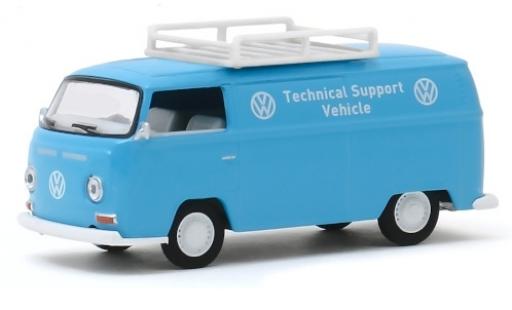 Diecast model cars Volkswagen T2 A van Technical Support Vehicle 1971 avec Rack de toit 1/64 Greenlight