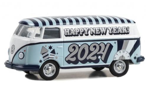 Diecast model cars Volkswagen T2 Base Van Happy New Year 2024 1/64 Greenlight