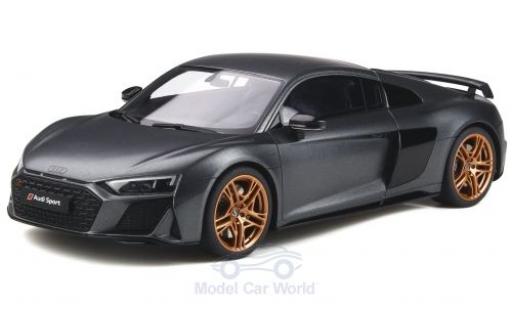 Diecast model cars Audi R8 coupe Decennium matt-grey 2018 1/18 GT Spirit