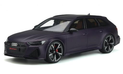 Diecast model cars Audi RS6 avant (C8) matt-purple 2020 1/18 GT Spirit