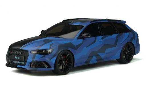 Diecast model cars Audi RS6 avant (C7) GMK matt-black/Dekor 2019 1/18 GT Spirit