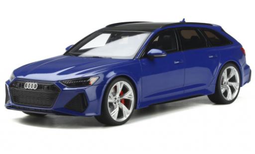 Diecast model cars Audi RS6 avant (C8) Tribute Edition blue 2020 1/18 GT Spirit